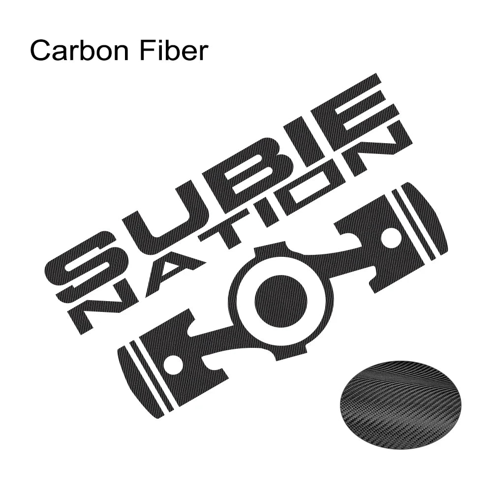 SUBIE Nation JDM Sticker 20x10.7cm for Subaru WRX BRZ STI Carbon Fiber 20x10.7cm – Car Accessories | MotorWorld Marketplace