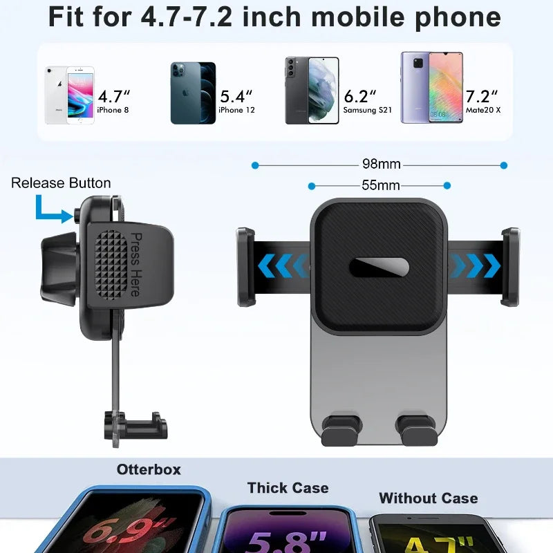 Car Phone Holder Mount, Dash/Windshield, 4.7-7" Pro Fit – Car Accessories | MotorWorld Marketplace