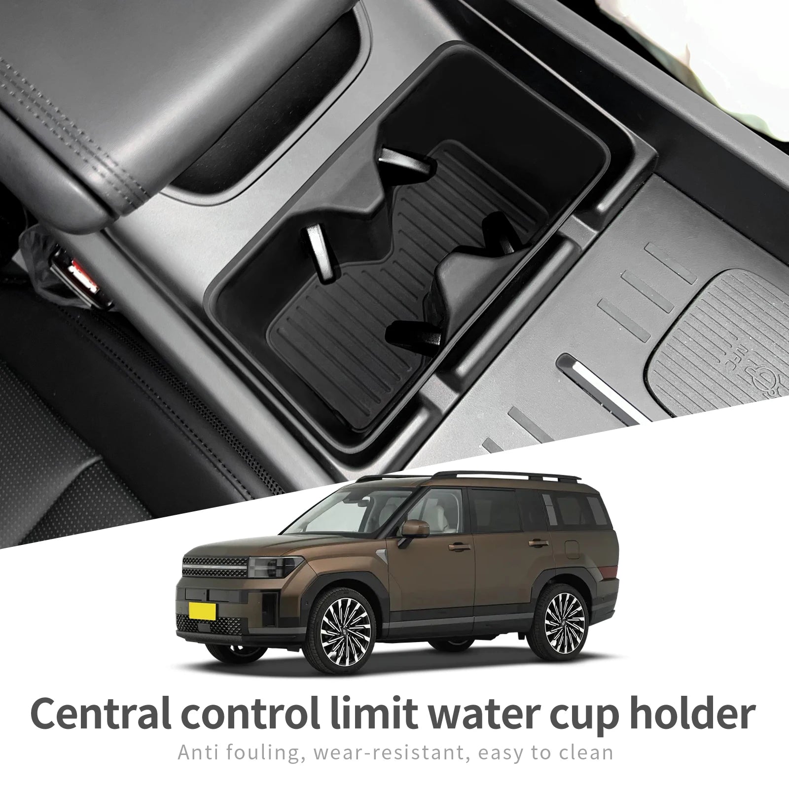 Hyundai Santa Fe 2024 Cup Holder Silicone Tray Organizer – Car Accessories | MotorWorld Marketplace