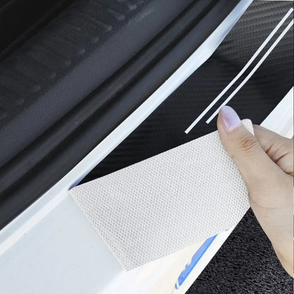 4pcs Leather Door Sill Protectors for Peugeot 206-3008, Anti-Scratch