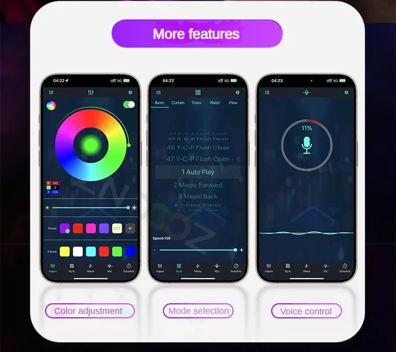 For Bentley Flying Spur 3Y/4N RGB 22in1 Ambient Light Kit