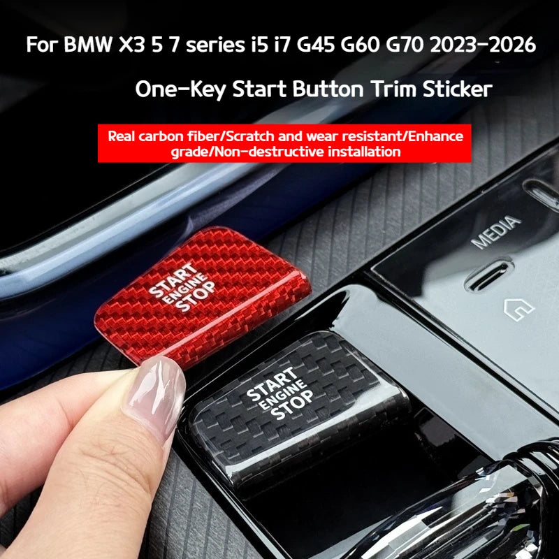 BMW G45/G60/G70 2023-26 Carbon Start Button Cover Decor – Car Accessories | MotorWorld Marketplace