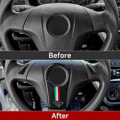 (NOT SOLD TO USA) Carbon Fiber Steering Panel Trim for Fiat Grande Punto 199 – Car Accessories | MotorWorld Marketplace