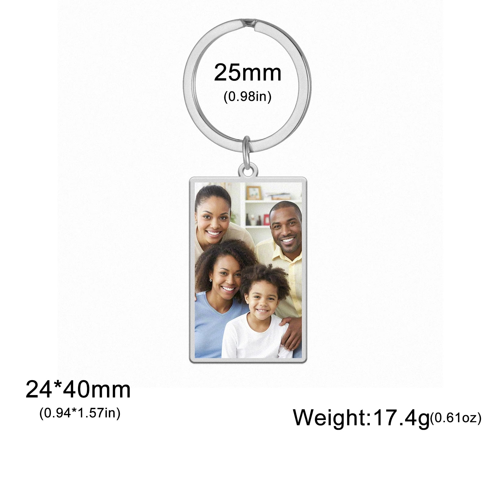 Custom Photo Keychain – Stainless Steel, Ideal Gift for Pros 40mm-24mm – Car Accessories | MotorWorld Marketplace