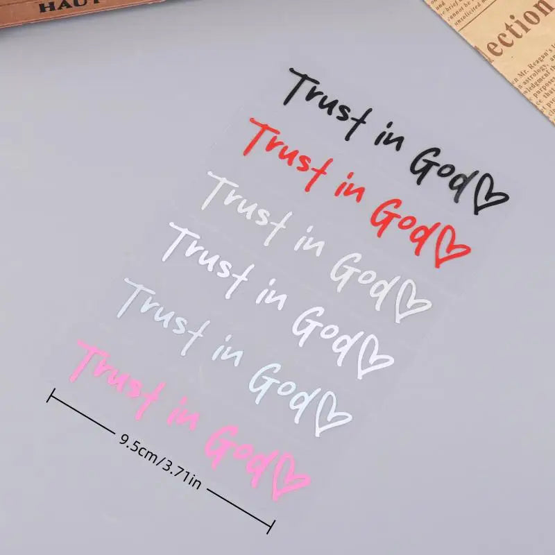 Trust In God Heart Car Decal – Faith Auto Mirror Sticker – Car Accessories | MotorWorld Marketplace