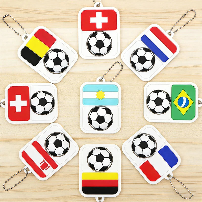 2026 Soccer Clicker Flag Keychain Fidget Stress Reliever for Football Fans World Cup Souvenir Pendant Collectible Gear – Car Accessories | MotorWorld Marketplace
