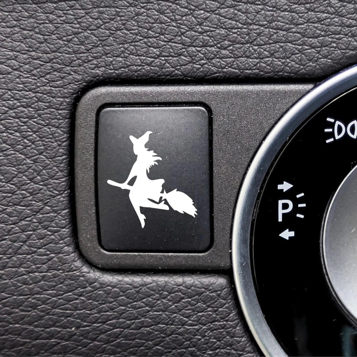 Witch Car Button Vinyl Decals – Spooky Halloween Interior Decor – Car Accessories | MotorWorld Marketplace
