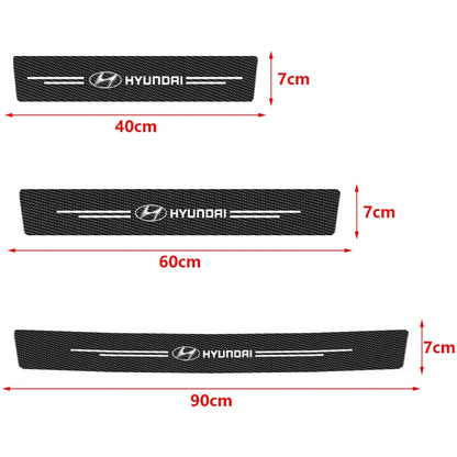 Leather Door Sill Protectors For Hyundai