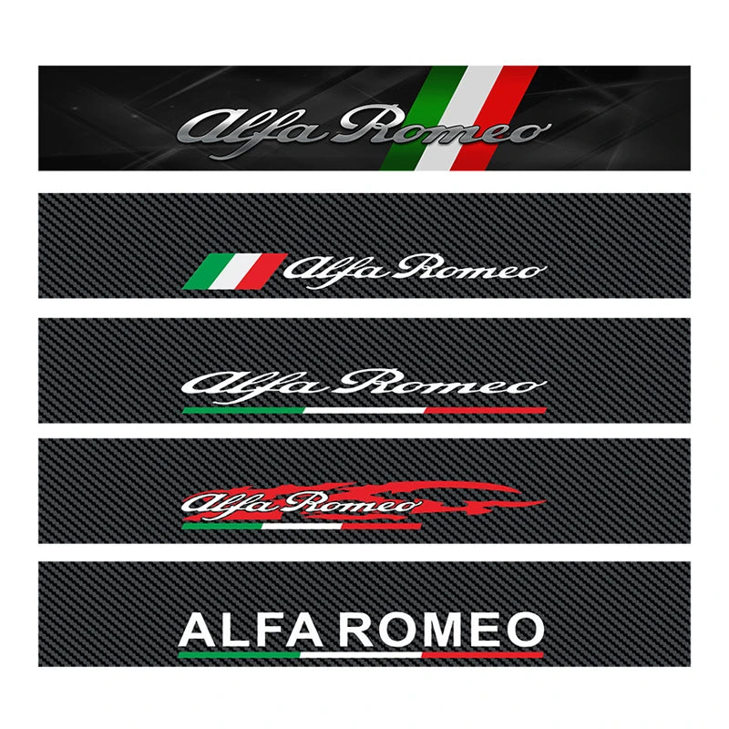 Carbon Fibre Alfa Romeo Windshield Decal - Fits Giulia, Stelvio – Car Accessories | MotorWorld Marketplace