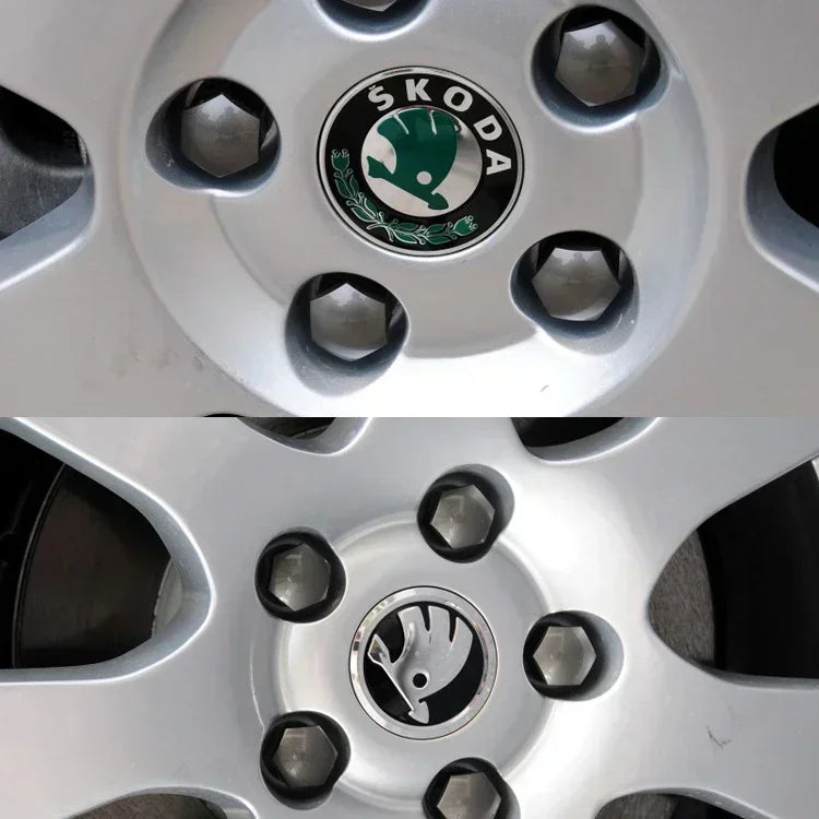 Skoda Wheel Center Hub Caps Logo – All Models