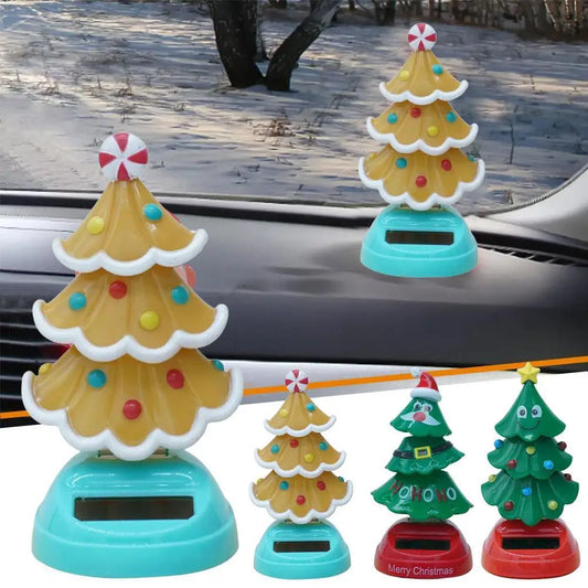 New 2025-2026 Solar Dancing Christmas Tree Car Ornament
