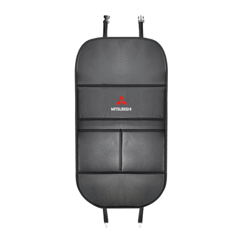 Leather Rear Seat Protector Organizer for Mitsubishi SUV/Sedan