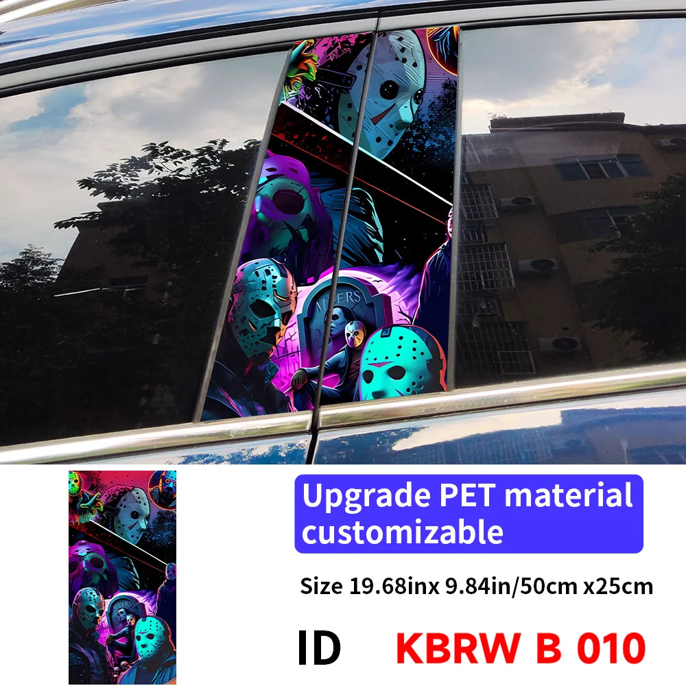 Horror Ghost B Pillar Car Stickers | Waterproof, UV-Proof 010 – Car Accessories | MotorWorld Marketplace