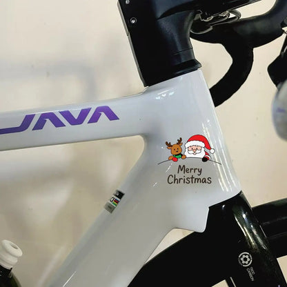 Christmas Santa & Reindeer Stickers for Cars, Bikes & Mirrors