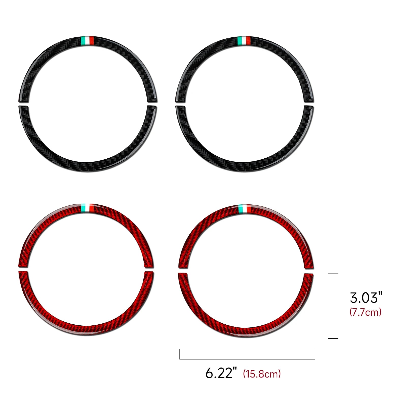(NOT SOLD TO USA) Fiat 500/595C/695C Carbon Fiber Door Speaker Trim Strips – Car Accessories | MotorWorld Marketplace