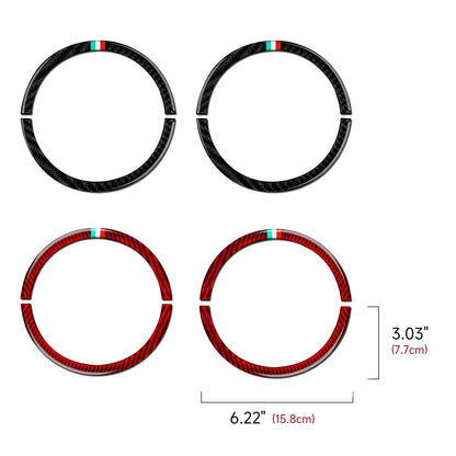 (NOT SOLD TO USA) Fiat 500/595C/695C Carbon Fiber Door Speaker Trim Strips – Car Accessories | MotorWorld Marketplace
