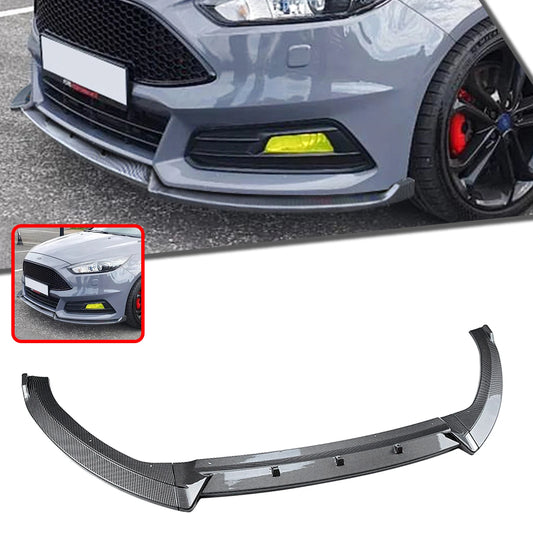 (NOT SOLD TO USA) Front Bumper Lip Splitter For Focus ST MK3.5 15-18 Carbon/Black – Car Accessories | MotorWorld Marketplace