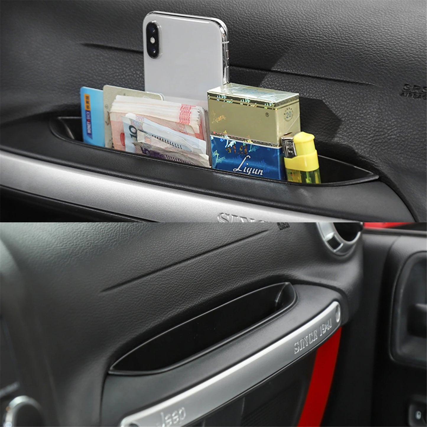 Organizador de almacenamiento interior GrabTray para Jeep Wrangler JK (2011-2017)