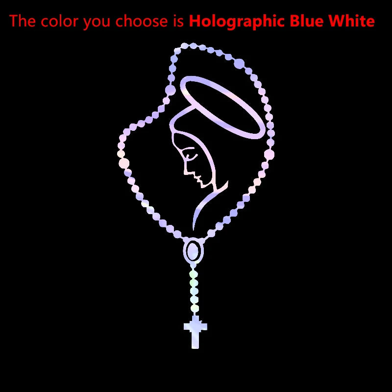 Rosary Virgin Mary Fatima Vinyl Decal – Pro Auto Sticker