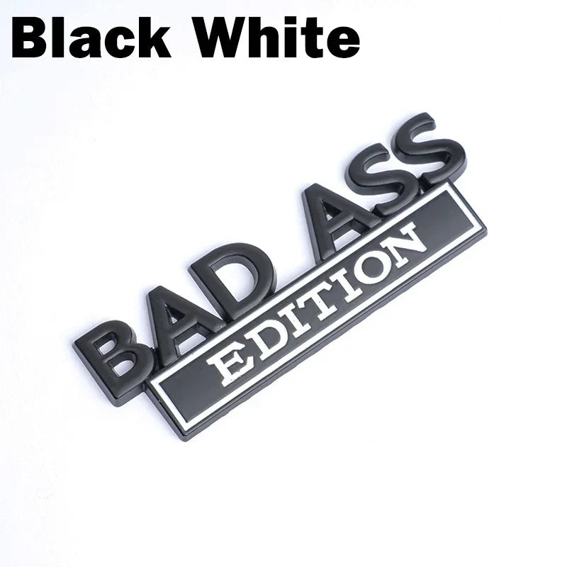 BAD ASS Edition 3D Fender Badge Emblem for Car/Truck/Moto black white – Car Accessories | MotorWorld Marketplace
