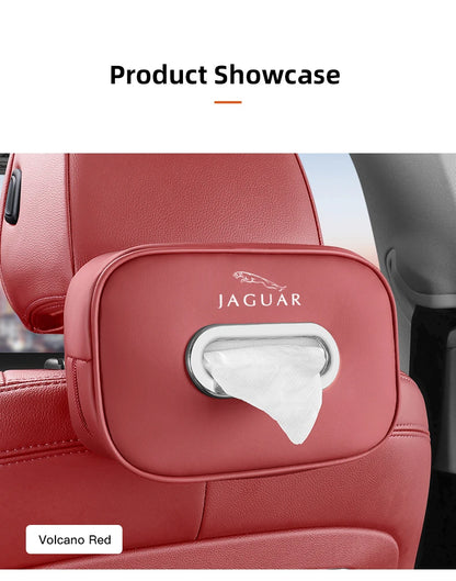 Premium Leather Tissue Holder for Jaguar