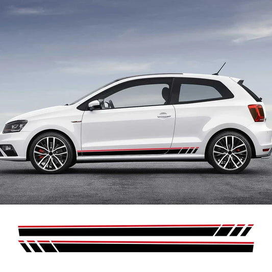 2PCS Racing Side Stickers for VW Polo 6R/6C/9N2/9J GTI