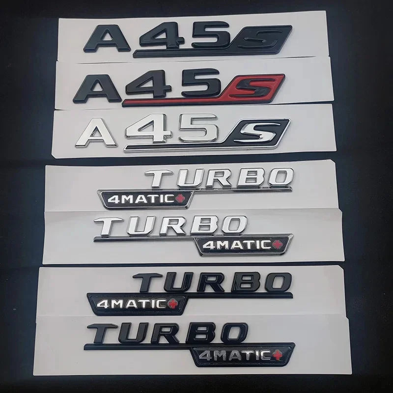 ABS Chrome Trunk Emblem for Mercedes A35 A45 AMG W177/W176