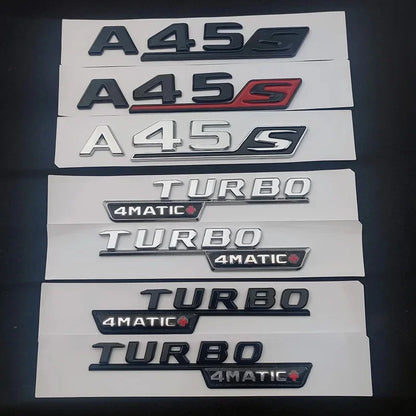 ABS Chrome Trunk Emblem for Mercedes A35 A45 AMG W177/W176