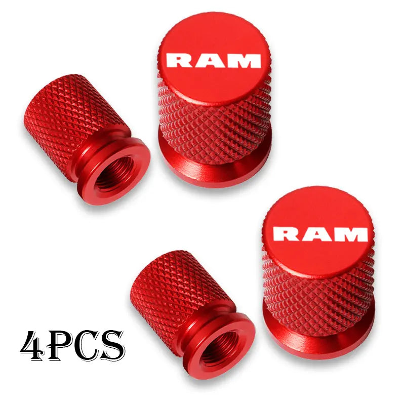 RAM SRT 1500-3500 Valve Stem Caps Set - Waterproof, Pro Quality