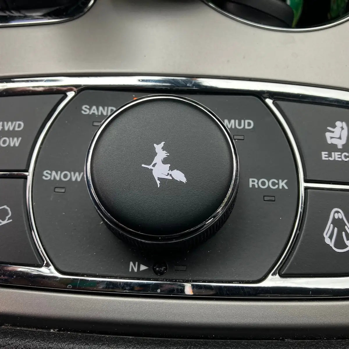 Witch Car Button Vinyl Decals – Spooky Halloween Interior Decor – Car Accessories | MotorWorld Marketplace
