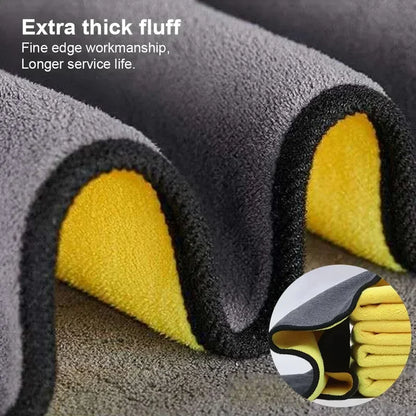 Serviette de lavage de voiture en microfibre de qualité supérieure 30 x 30/60 cm