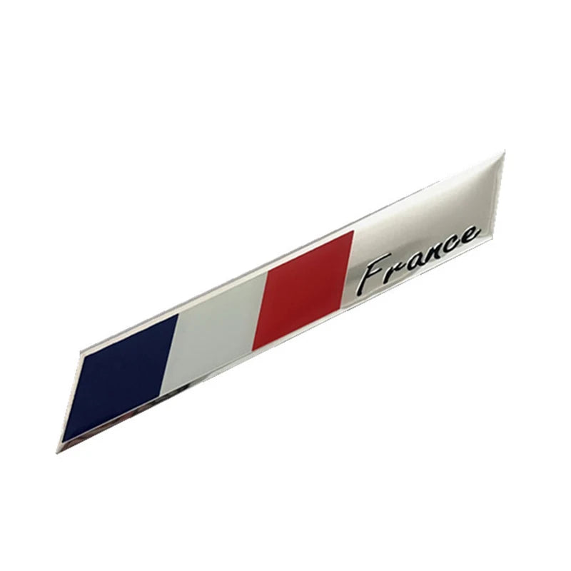 3D Aluminum France Flag Emblem Badge for Peugeot/Renault/Cítroen