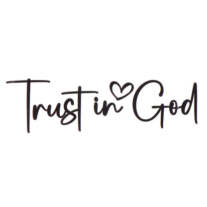 Trust In God Mirror Decal – Faith Vinyl for Car Professionals