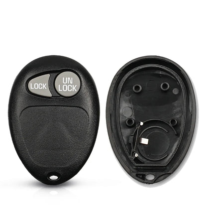 KEYYOU 2pcs Remote Key Shell for Chevy Tahoe GMC Yukon 07-14
