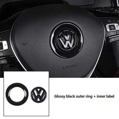 ABS Carbon Fiber Steering Badge for Volkswagen