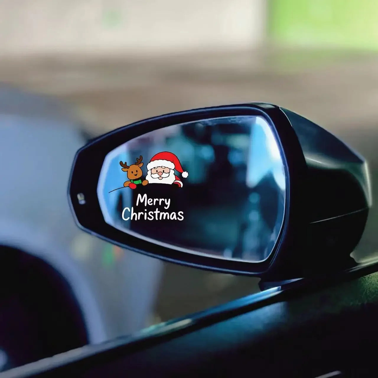 Christmas Santa & Reindeer Stickers for Cars, Bikes & Mirrors