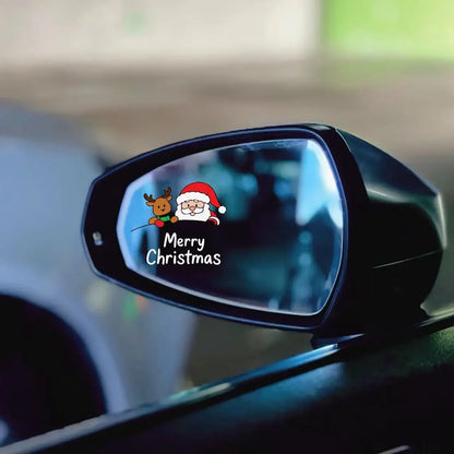 Christmas Santa & Reindeer Stickers for Cars, Bikes & Mirrors