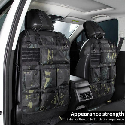 Tactical Camo Seat Back Organizer, 7-Pocket Universal Fit – Car Accessories | MotorWorld Marketplace