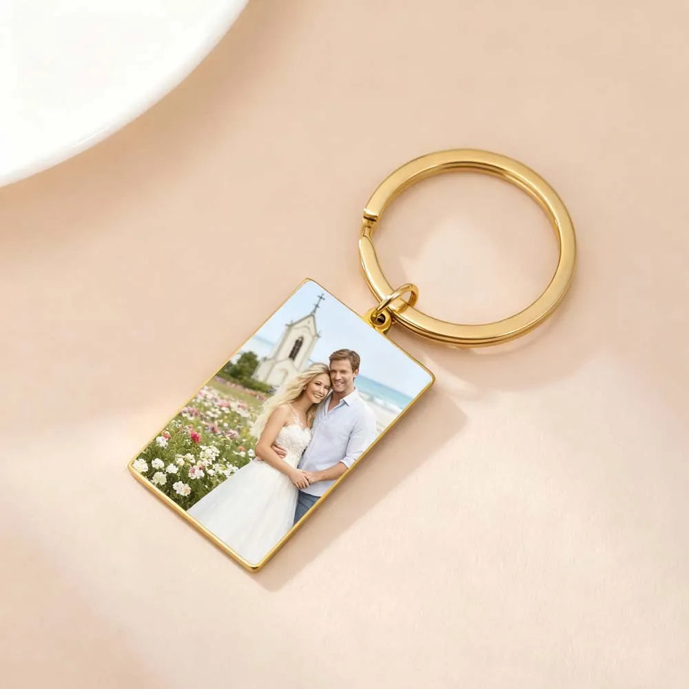 Custom Photo Keychain – Stainless Steel, Ideal Gift for Pros – Car Accessories | MotorWorld Marketplace