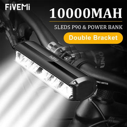 Fivemi 10000mAh Bike Light & Power Bank, USB, Pro Cycling – Car Accessories | MotorWorld Marketplace