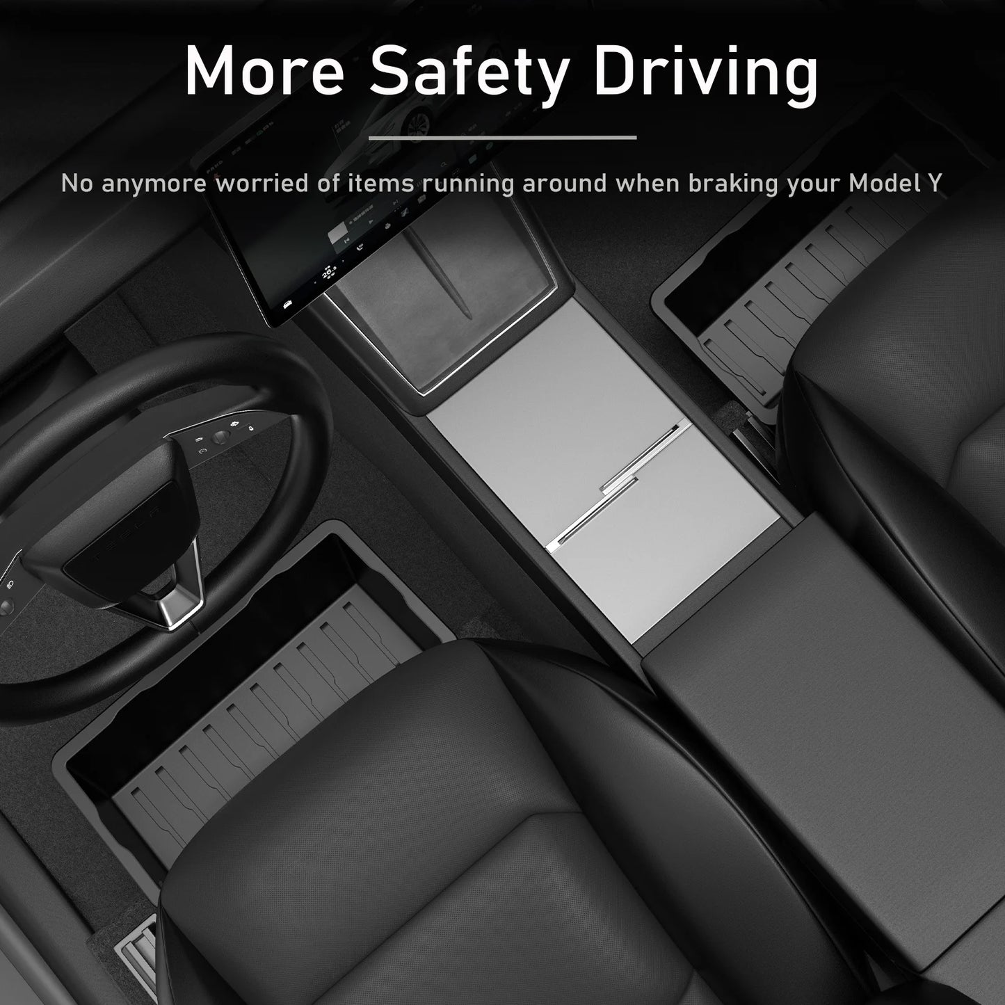 Tesla Model Y Juniper 2025 Under Seat Storage Organizer Box