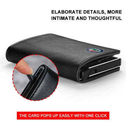 ID Card Wallet Pouch for Alfa Romeo 147 159 Giulietta Giulia