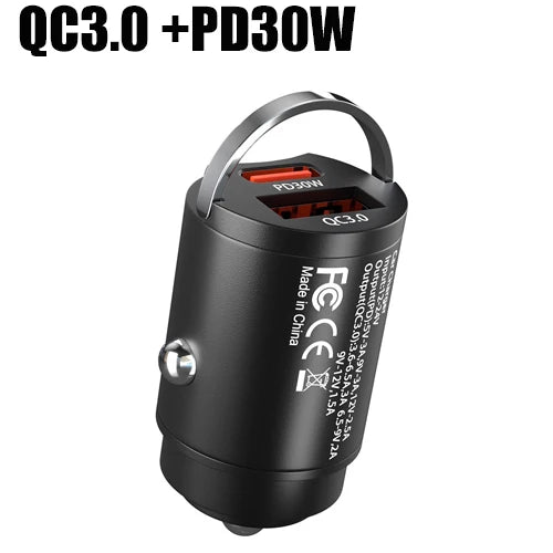 Mini 100W Dual USB-C Car Charger Fast Charge Pro Devices PD30W USB3.0 – Car Accessories | MotorWorld Marketplace