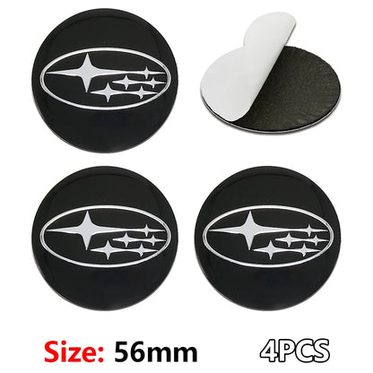 (NOT SOLD TO EUROPE) 4PCS 56/60mm Hub Covers Decals for Subaru WRX STI BRZ 56mm-Black Subaru-4pcs – Car Accessories | MotorWorld Marketplace