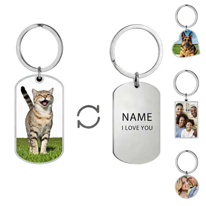 Custom Photo Keychain – Stainless Steel, Ideal Gift for Pros – Car Accessories | MotorWorld Marketplace