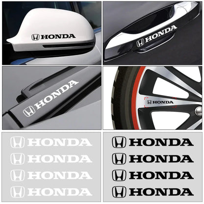 3D Door Handle & Mirror Badge Decals for Honda Models