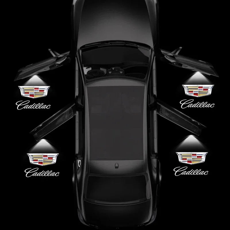 (NOT SOLD TO USA) 2PCS LED Door Logo Lights for Cadillac SRX XT5 XT6 CTS – Car Accessories | MotorWorld Marketplace