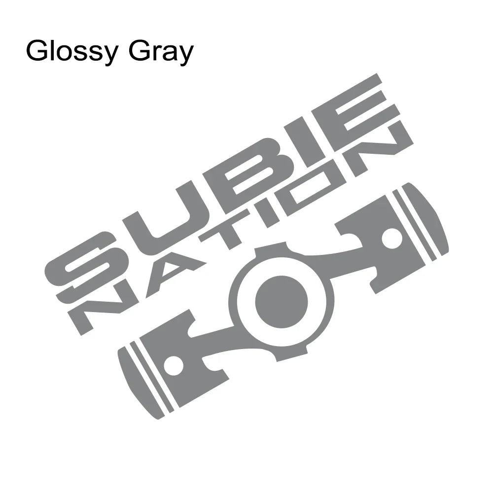 SUBIE Nation JDM Sticker 20x10.7cm for Subaru WRX BRZ STI Glossy Gray 20x10.7cm – Car Accessories | MotorWorld Marketplace