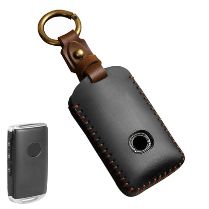 Premium Leather Mazda Key Case, Fits 3/4 Button, Durable