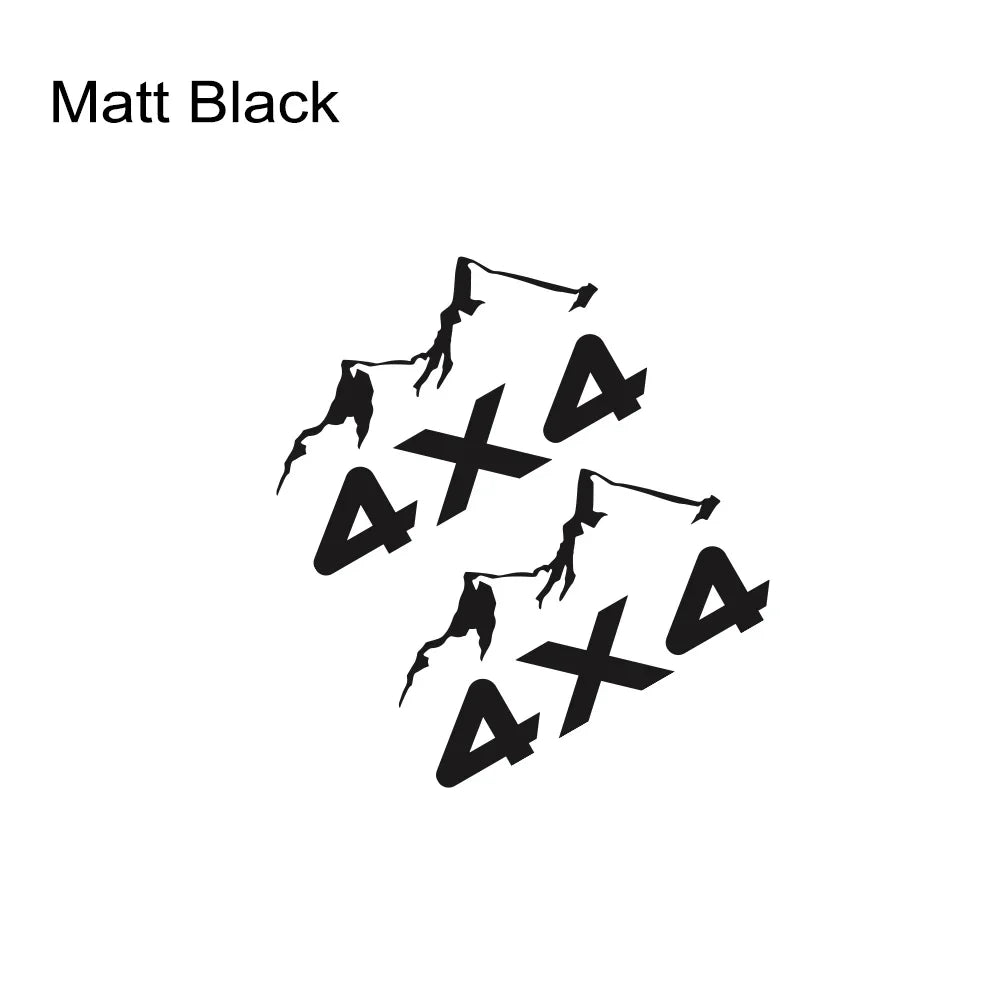 4X4 Mountain Vinyl Decal for Pickup Trucks – Pro Fit Matt Black – Car Accessories | MotorWorld Marketplace